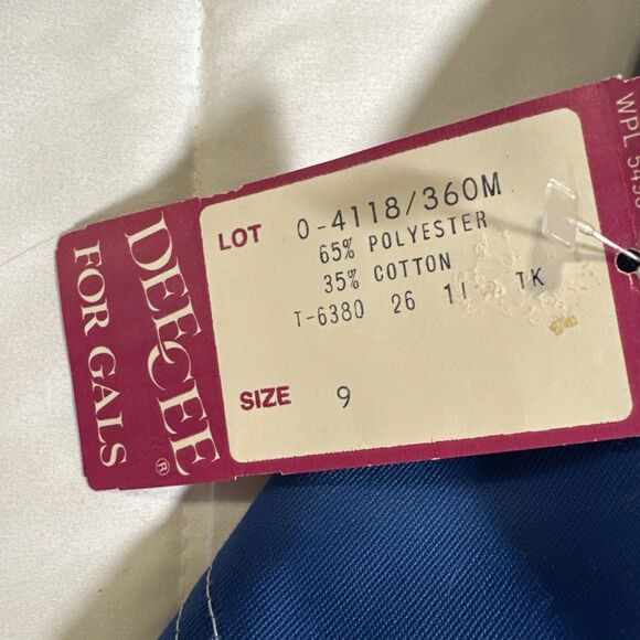 Vintage Deadstock Washington Dee Cee Overall Shorts Blue Size 9 Made in USA - Picture 8 of 12